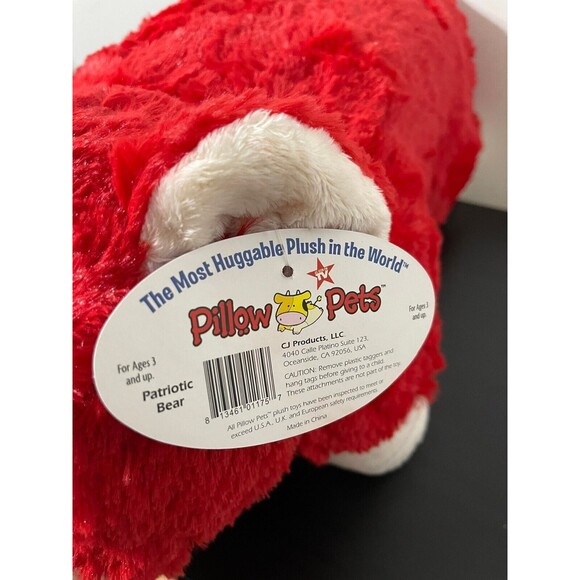 RETIRED HTF Patriotic USA Bear My Pillow Pet Stuffed Animal Plush - Picture 7 of 7